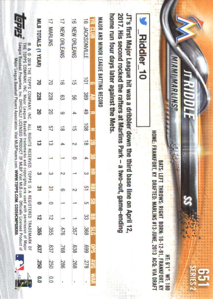 2018 Topps Series 2 Baseball Part 2 Main Set Card #601-#700 - Picture 103 of 187