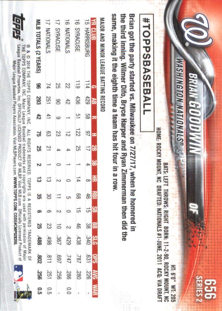 2018 Topps Series 2 Baseball Part 2 Main Set Card #601-#700 - Picture 113 of 187