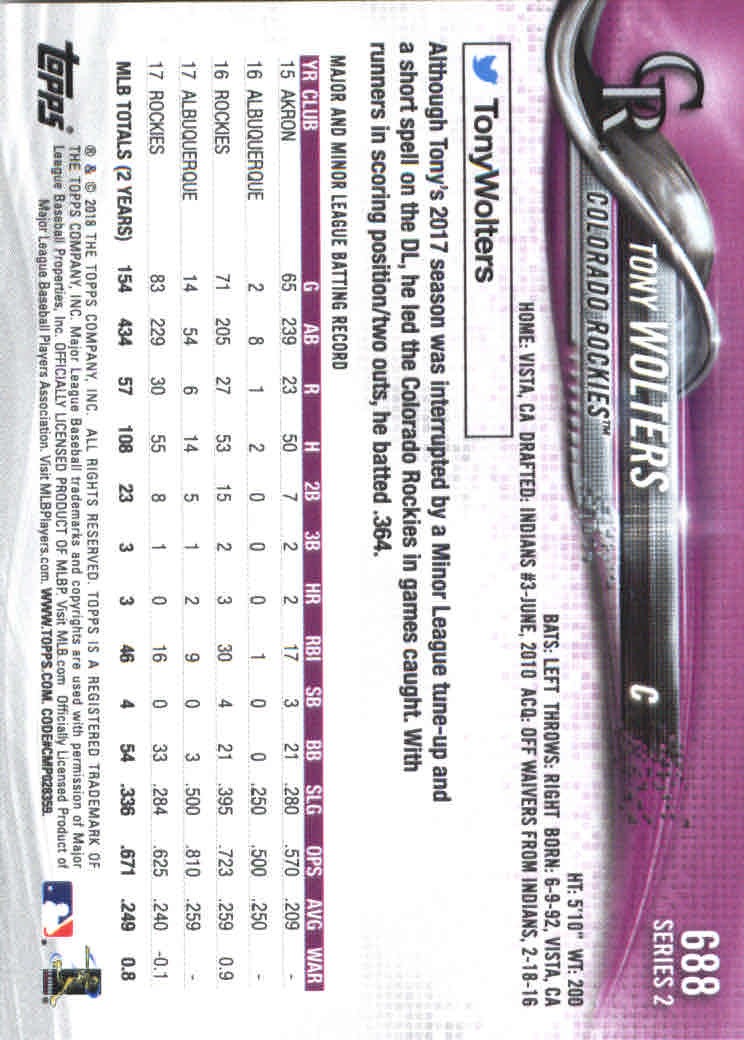 2018 Topps Series 2 Baseball Part 2 Main Set Card #601-#700 - Picture 169 of 187
