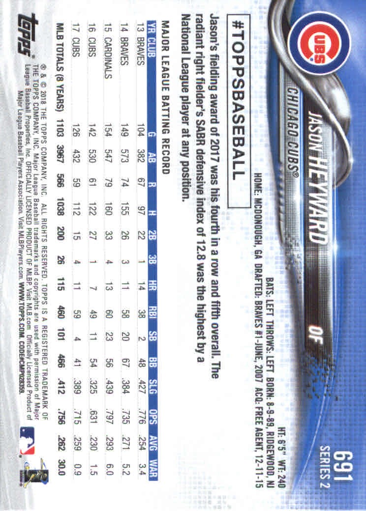 2018 Topps Series 2 Baseball Part 2 Main Set Card #601-#700 - Picture 175 of 187