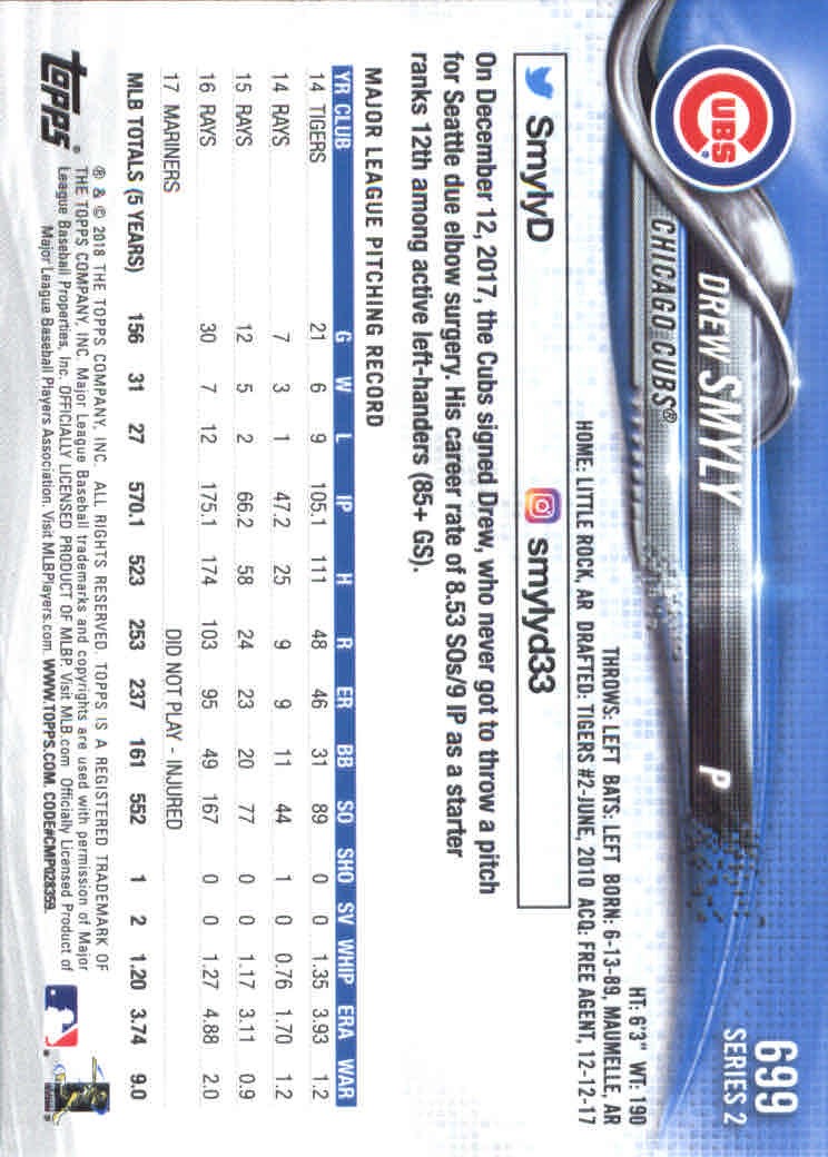 2018 Topps Series 2 Baseball Part 2 Main Set Card #601-#700 - Picture 187 of 187