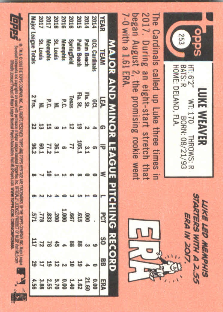 2018 Topps Heritage Baseball Part 2 Main Set Card #251-500 - Picture 7 of 287