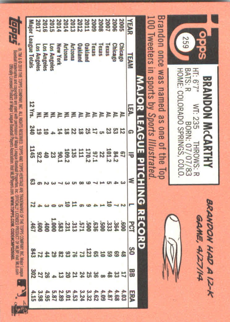2018 Topps Heritage Baseball Part 2 Main Set Card #251-500 - Picture 19 of 287