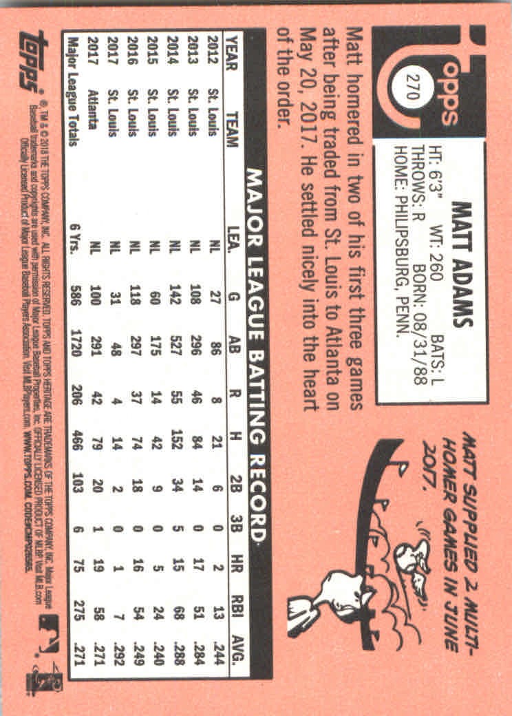 2018 Topps Heritage Baseball Part 2 Main Set Card #251-500 - Picture 41 of 287