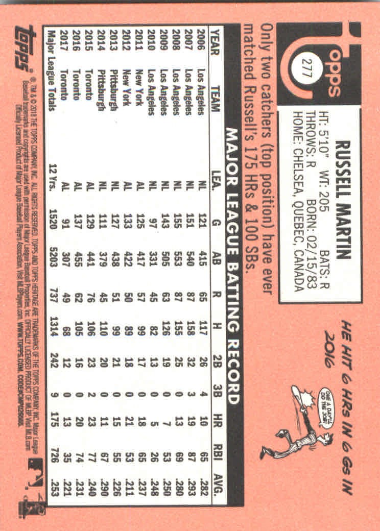 2018 Topps Heritage Baseball Part 2 Main Set Card #251-500 - Picture 53 of 287