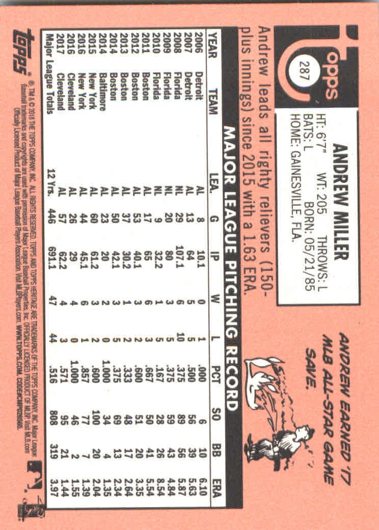 2018 Topps Heritage Baseball Part 2 Main Set Card #251-500 - Picture 71 of 287