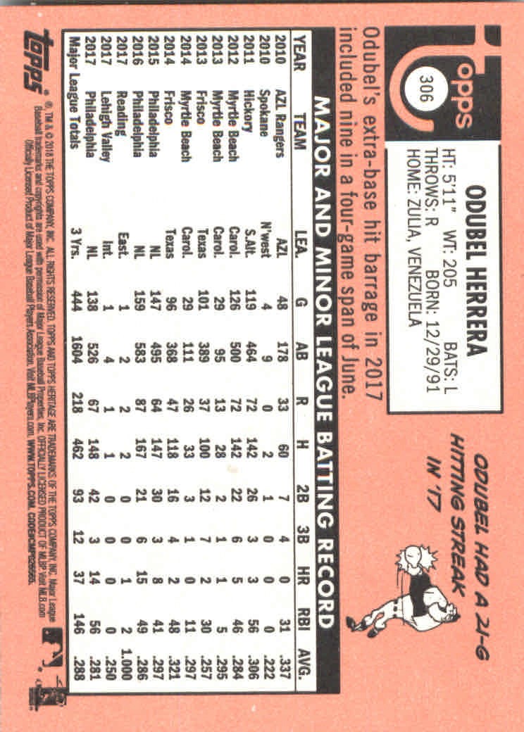 2018 Topps Heritage Baseball Part 2 Main Set Card #251-500 - Picture 106 of 287