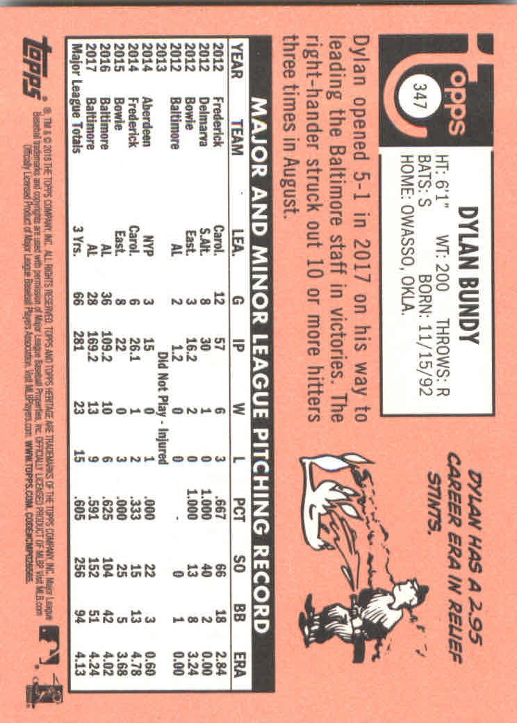 2018 Topps Heritage Baseball Part 2 Main Set Card #251-500 - Picture 181 of 287