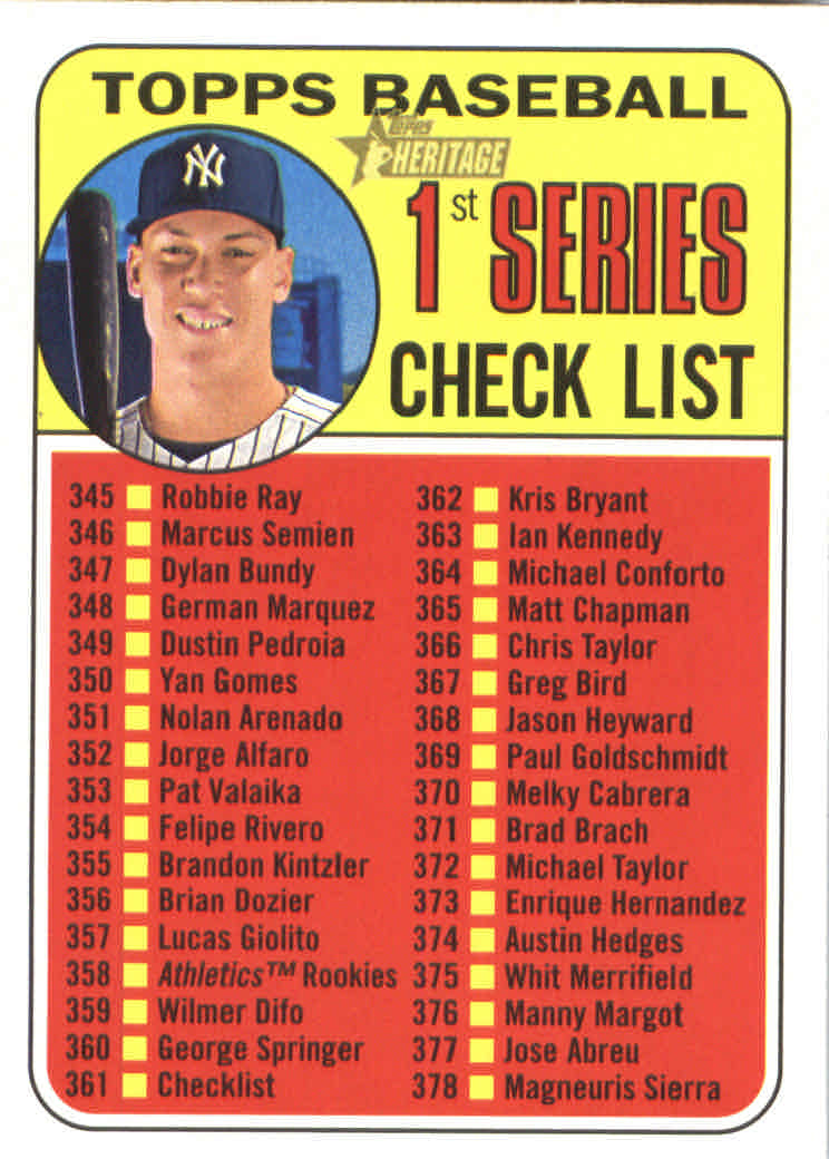 2018 Topps Heritage Baseball Part 2 Main Set Card #251-500 - Picture 208 of 287