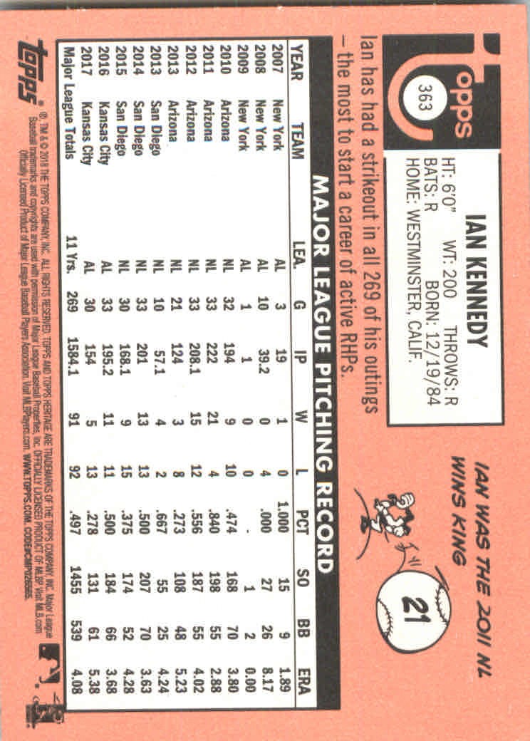 2018 Topps Heritage Baseball Part 2 Main Set Card #251-500 - Picture 213 of 287