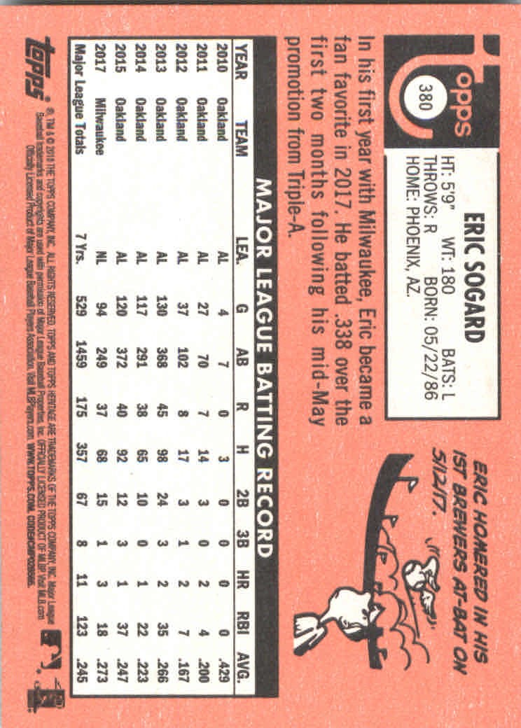 2018 Topps Heritage Baseball Part 2 Main Set Card #251-500 - Picture 247 of 287