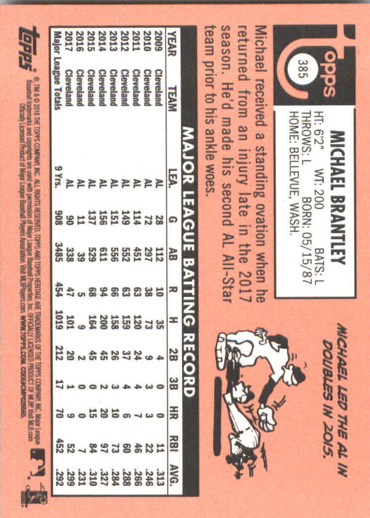 2018 Topps Heritage Baseball Part 2 Main Set Card #251-500 - Picture 257 of 287