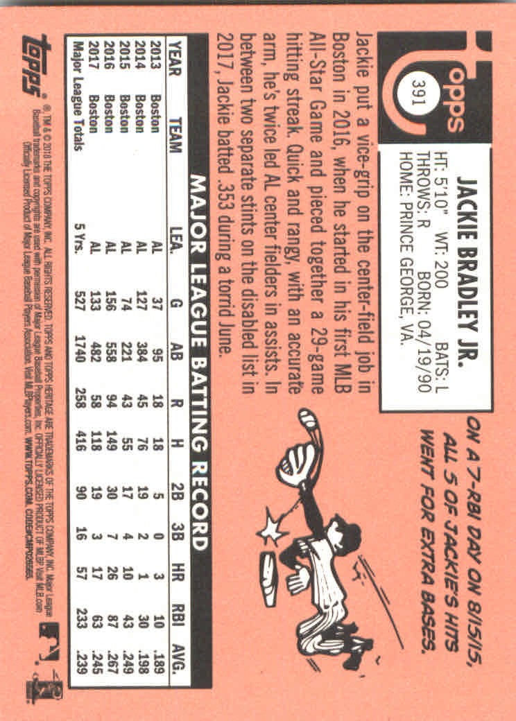 2018 Topps Heritage Baseball Part 2 Main Set Card #251-500 - Picture 269 of 287