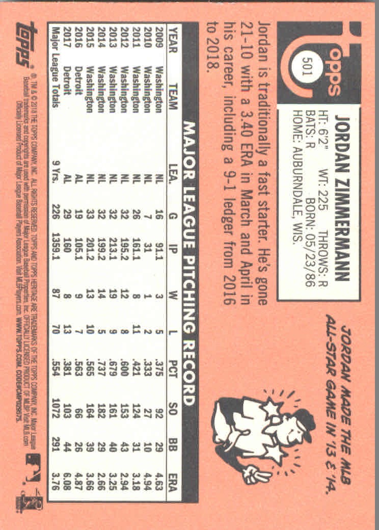 2018 Topps Heritage High Series Baseball Part 1 Main Set Cards #501 to #725 - Picture 3 of 435
