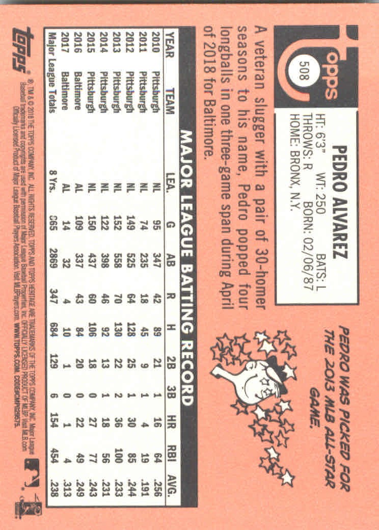 2018 Topps Heritage High Series Baseball Part 1 Main Set Cards #501 to #725 - Picture 13 of 435