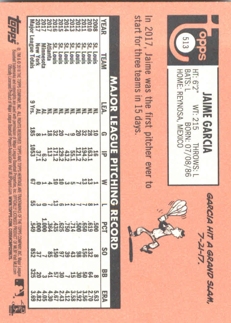 2018 Topps Heritage High Series Baseball Part 1 Main Set Cards #501 to #725 - Picture 23 of 435