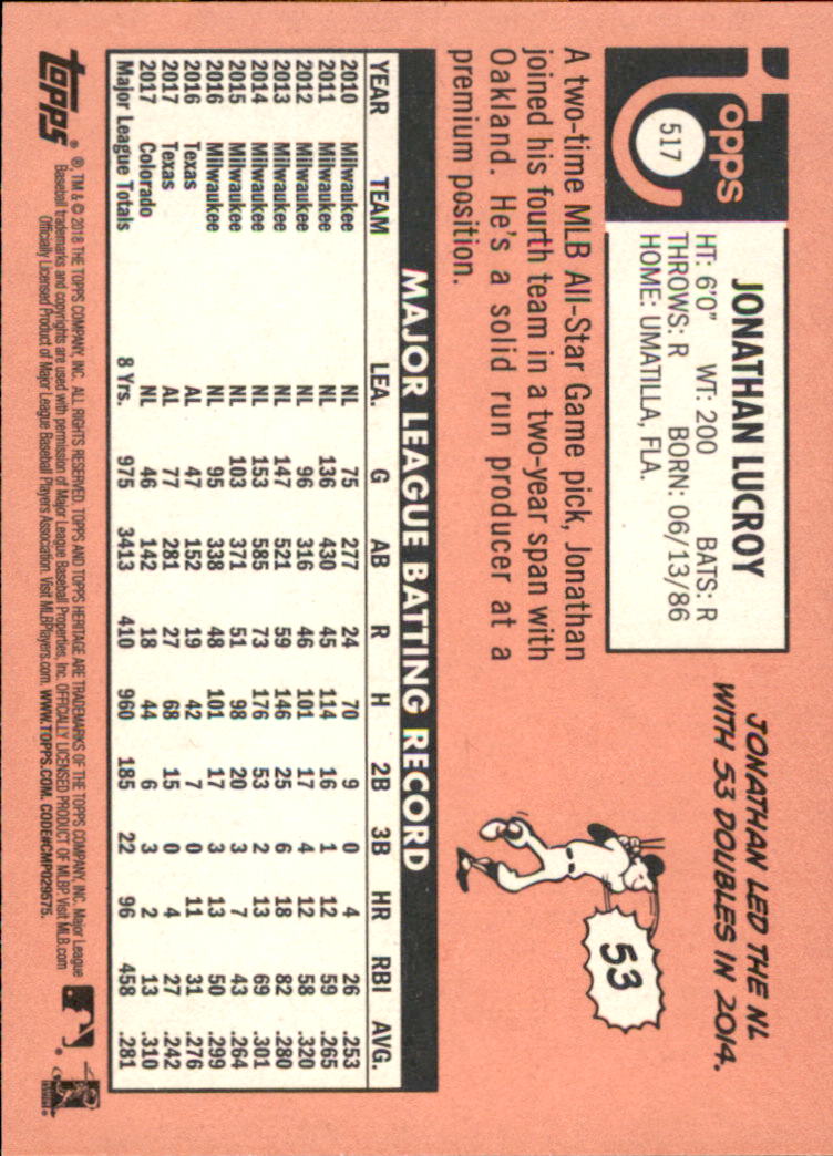 2018 Topps Heritage High Series Baseball Part 1 Main Set Cards #501 to #725 - Picture 31 of 435