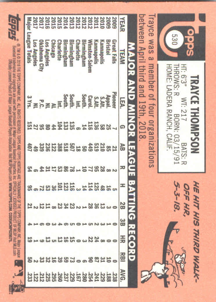 2018 Topps Heritage High Series Baseball Part 1 Main Set Cards #501 to #725 - Picture 57 of 435