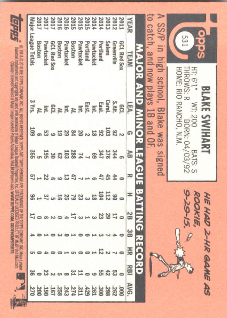 2018 Topps Heritage High Series Baseball Part 1 Main Set Cards #501 to #725 - Picture 59 of 435