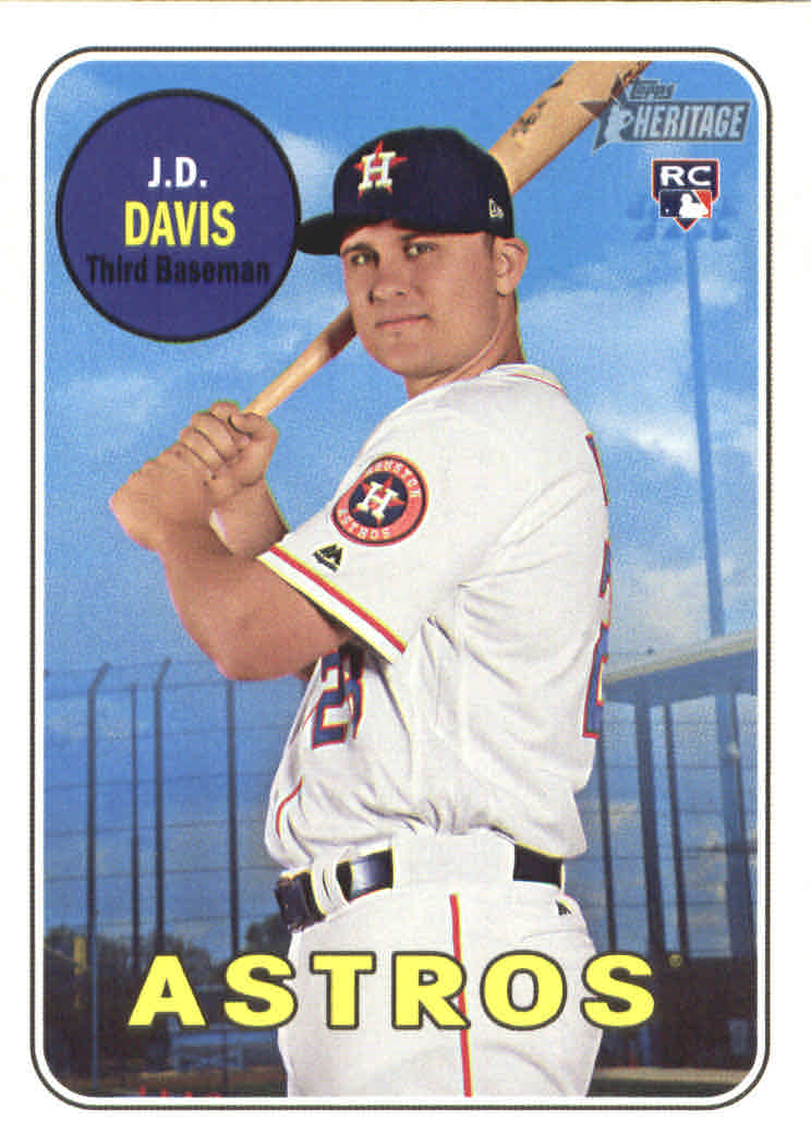 2018 Topps Heritage High Series Baseball Part 1 Main Set Cards #501 to #725 - Picture 60 of 435