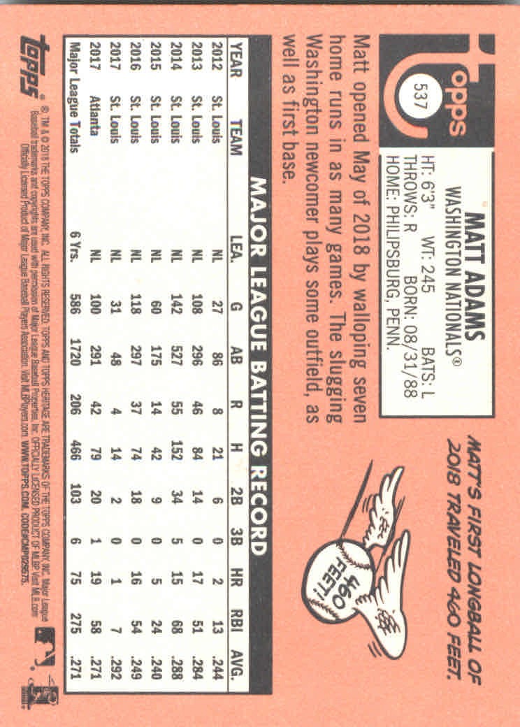 2018 Topps Heritage High Series Baseball Part 1 Main Set Cards #501 to #725 - Picture 71 of 435