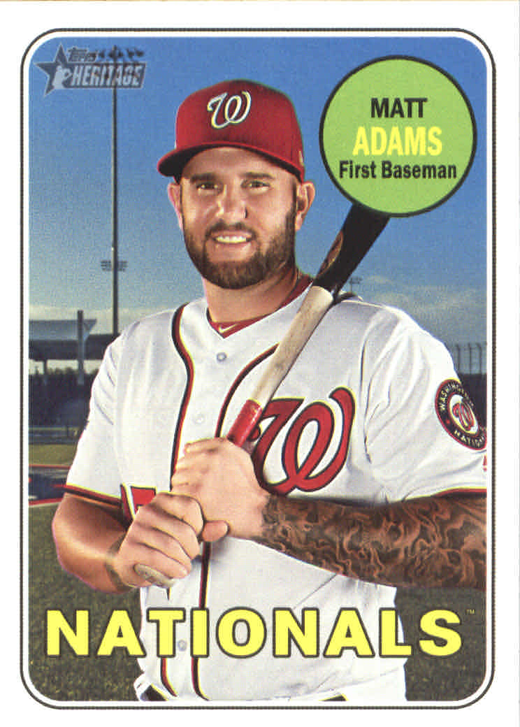 2018 Topps Heritage High Series Baseball Part 1 Main Set Cards #501 to #725 - Picture 70 of 435