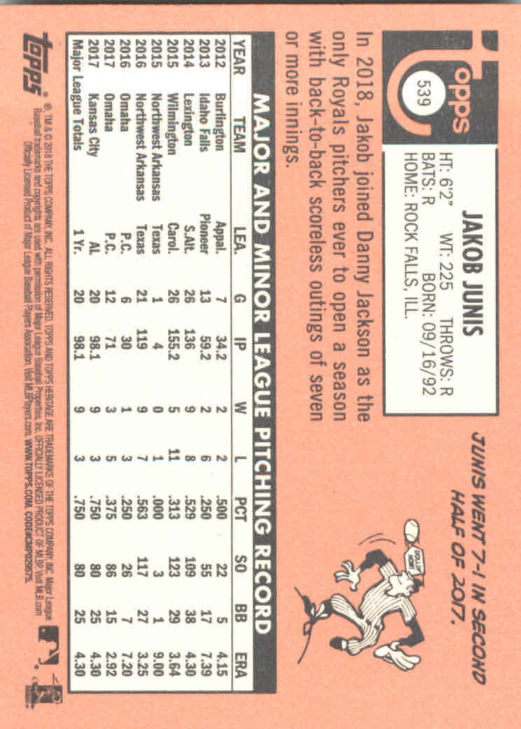 2018 Topps Heritage High Series Baseball Part 1 Main Set Cards #501 to #725 - Picture 75 of 435