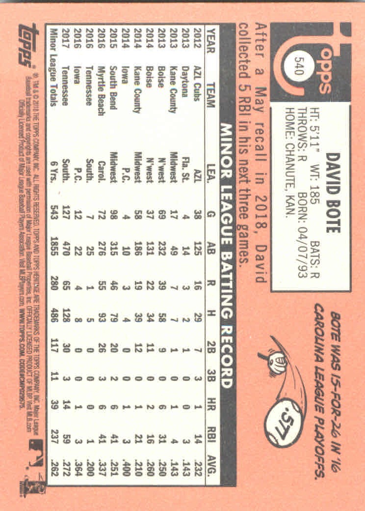 2018 Topps Heritage High Series Baseball Part 1 Main Set Cards #501 to #725 - Picture 77 of 435
