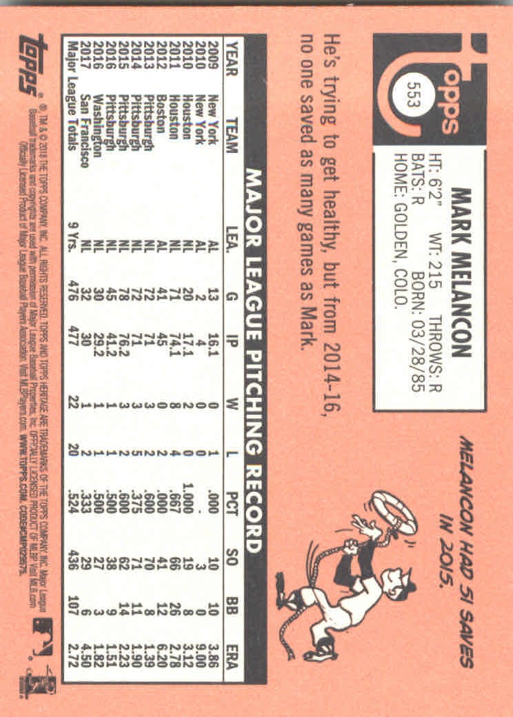 2018 Topps Heritage High Series Baseball Part 1 Main Set Cards #501 to #725 - Picture 103 of 435