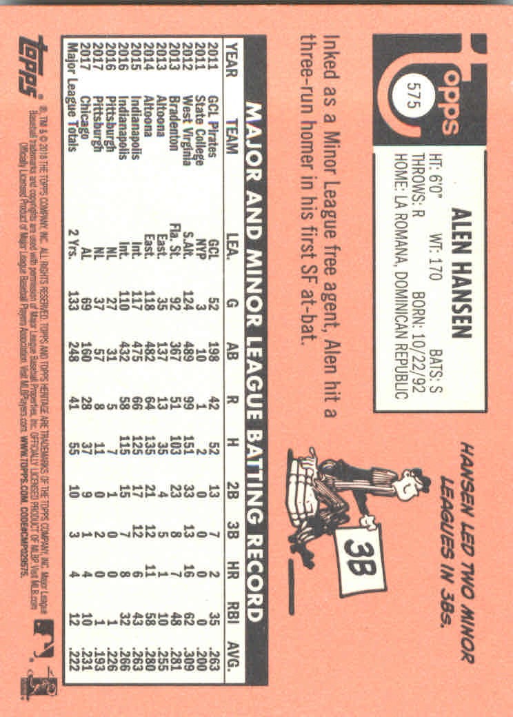 2018 Topps Heritage High Series Baseball Part 1 Main Set Cards #501 to #725 - Picture 147 of 435