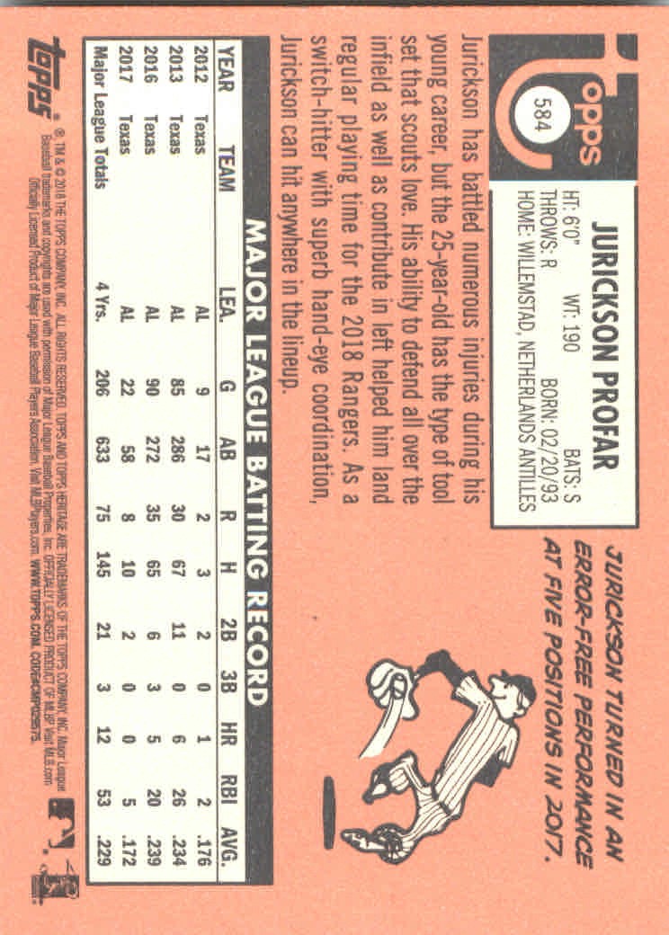 2018 Topps Heritage High Series Baseball Part 1 Main Set Cards #501 to #725 - Picture 161 of 435
