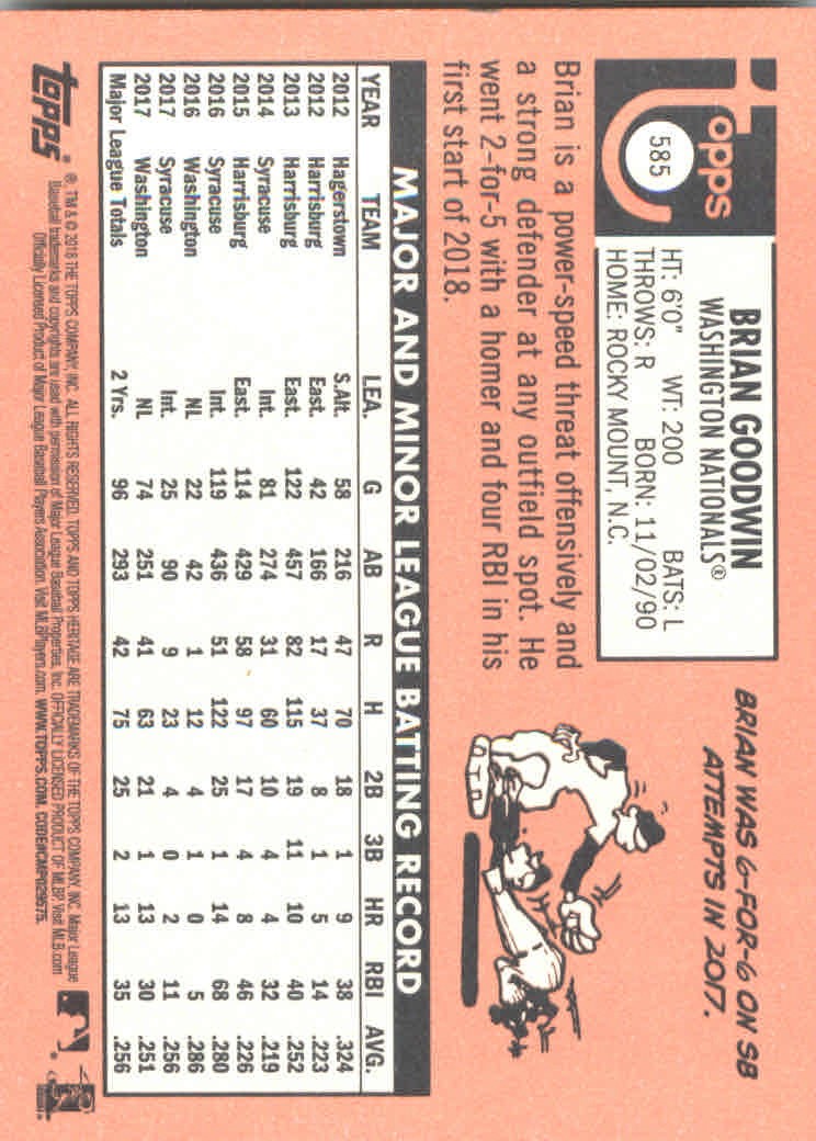 2018 Topps Heritage High Series Baseball Part 1 Main Set Cards #501 to #725 - Picture 163 of 435