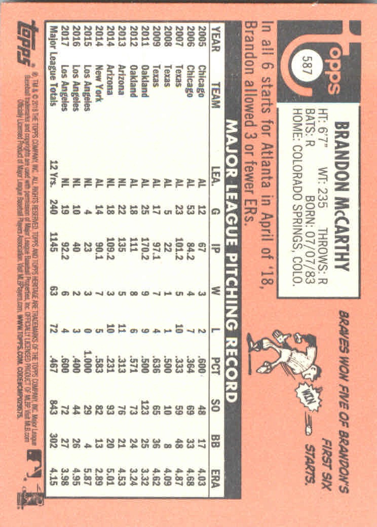 2018 Topps Heritage High Series Baseball Part 1 Main Set Cards #501 to #725 - Picture 167 of 435