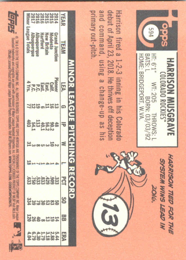 2018 Topps Heritage High Series Baseball Part 1 Main Set Cards #501 to #725 - Picture 181 of 435