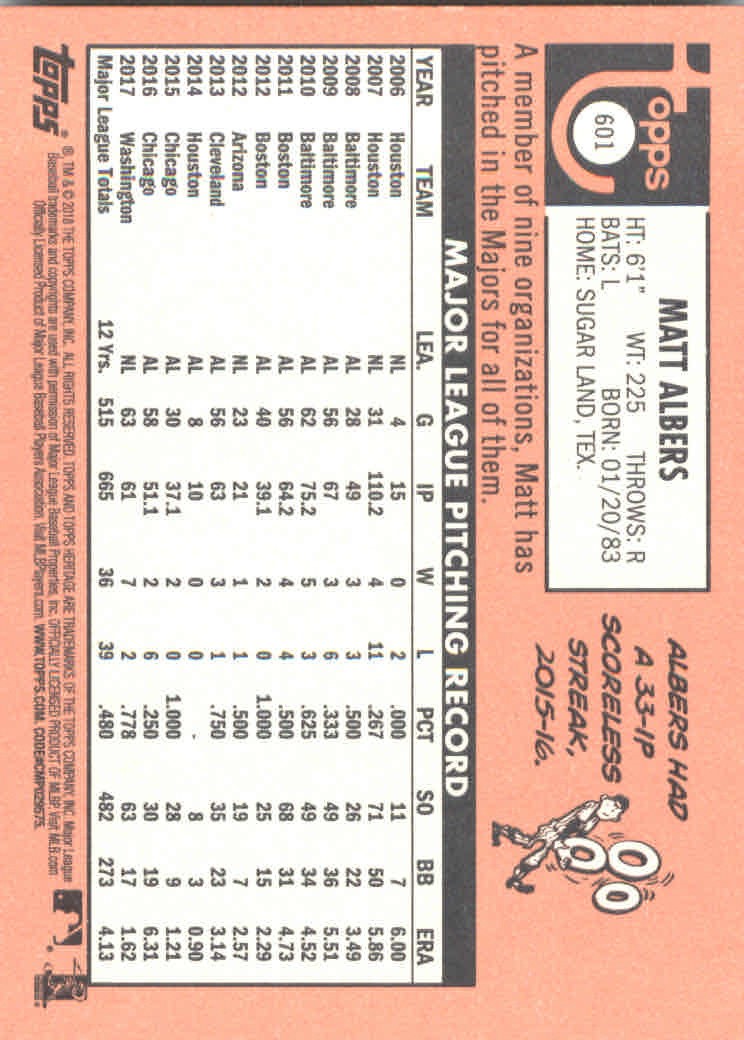 2018 Topps Heritage High Series Baseball Part 1 Main Set Cards #501 to #725 - Picture 193 of 435