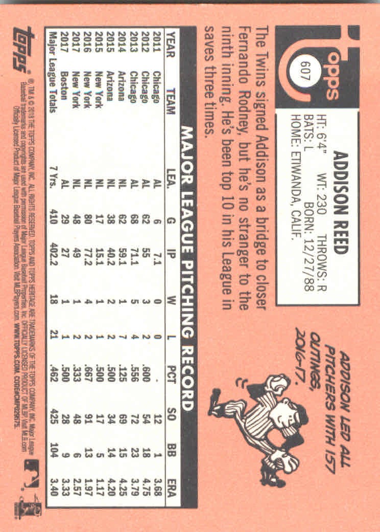 2018 Topps Heritage High Series Baseball Part 1 Main Set Cards #501 to #725 - Picture 205 of 435