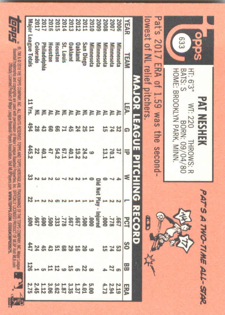 2018 Topps Heritage High Series Baseball Part 1 Main Set Cards #501 to #725 - Picture 257 of 435
