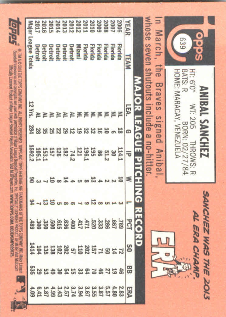 2018 Topps Heritage High Series Baseball Part 1 Main Set Cards #501 to #725 - Picture 269 of 435