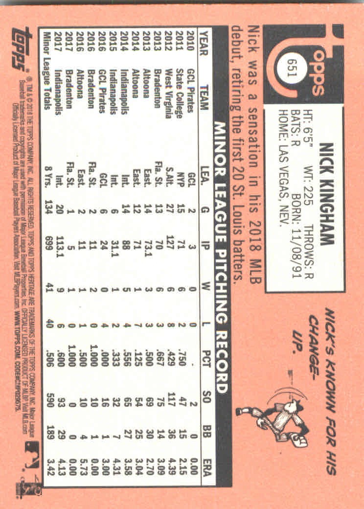 2018 Topps Heritage High Series Baseball Part 1 Main Set Cards #501 to #725 - Picture 291 of 435