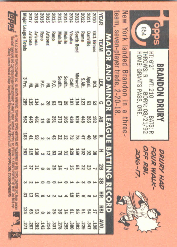 2018 Topps Heritage High Series Baseball Part 1 Main Set Cards #501 to #725 - Picture 297 of 435