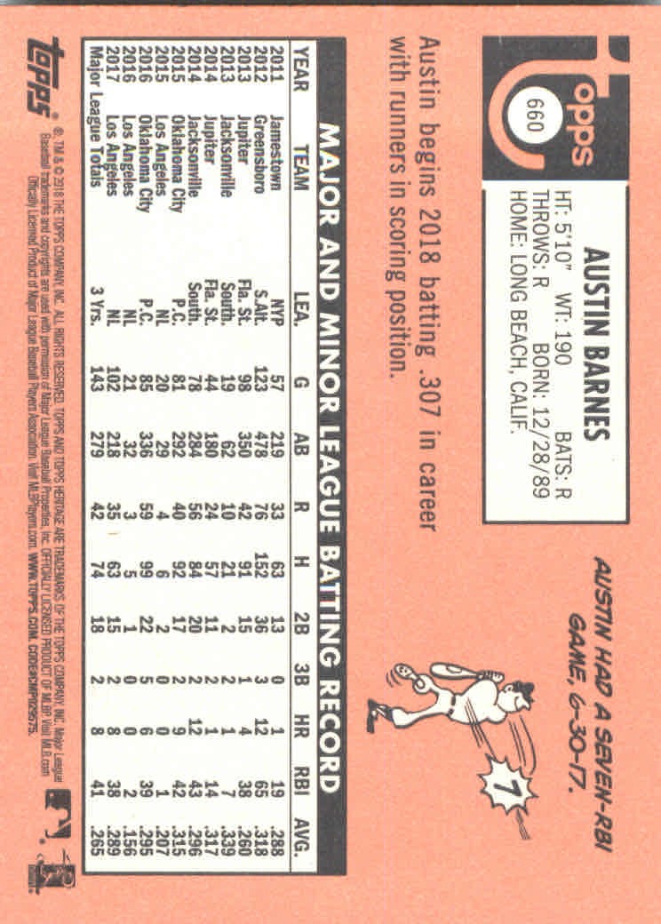 2018 Topps Heritage High Series Baseball Part 1 Main Set Cards #501 to #725 - Picture 309 of 435