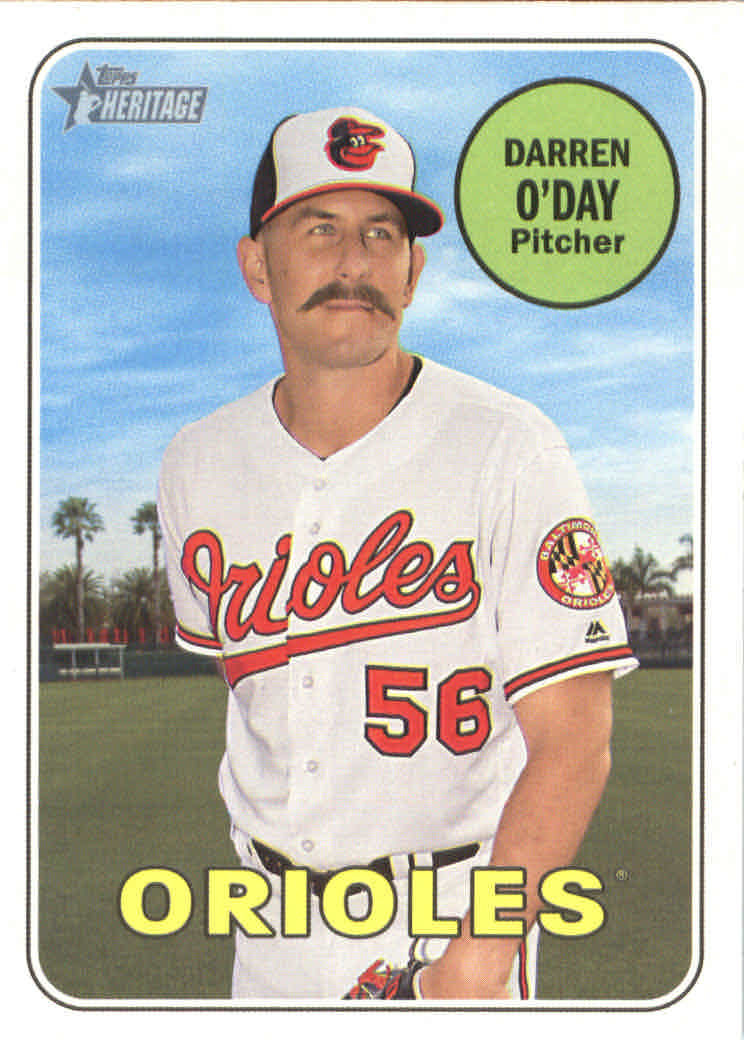 2018 Topps Heritage High Series Baseball Part 1 Main Set Cards #501 to #725 - Picture 310 of 435