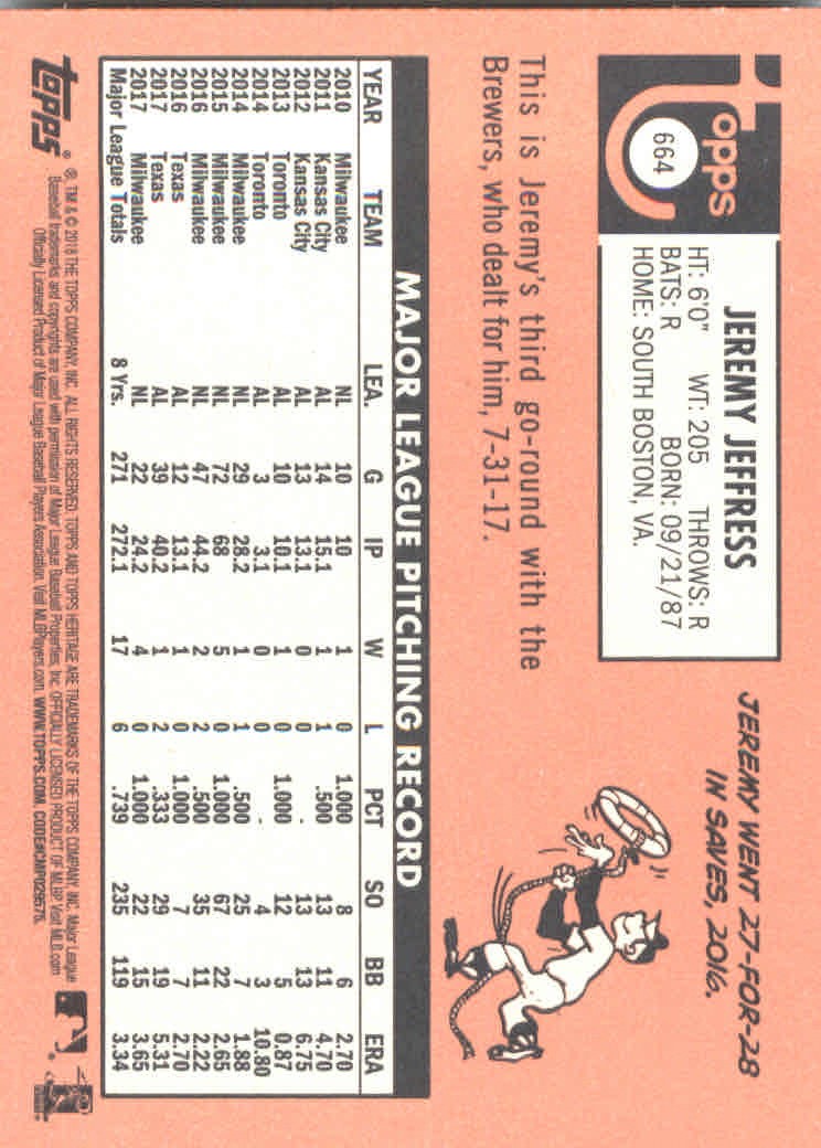 2018 Topps Heritage High Series Baseball Part 1 Main Set Cards #501 to #725 - Picture 317 of 435