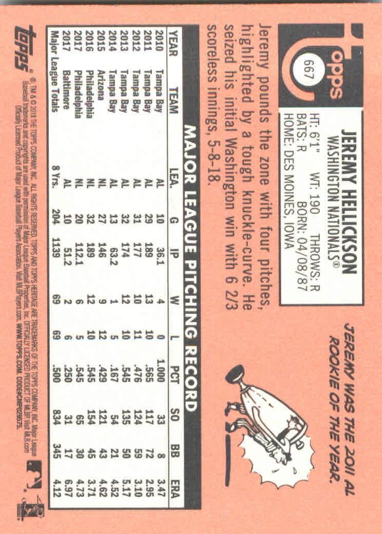 2018 Topps Heritage High Series Baseball Part 1 Main Set Cards #501 to #725 - Picture 323 of 435