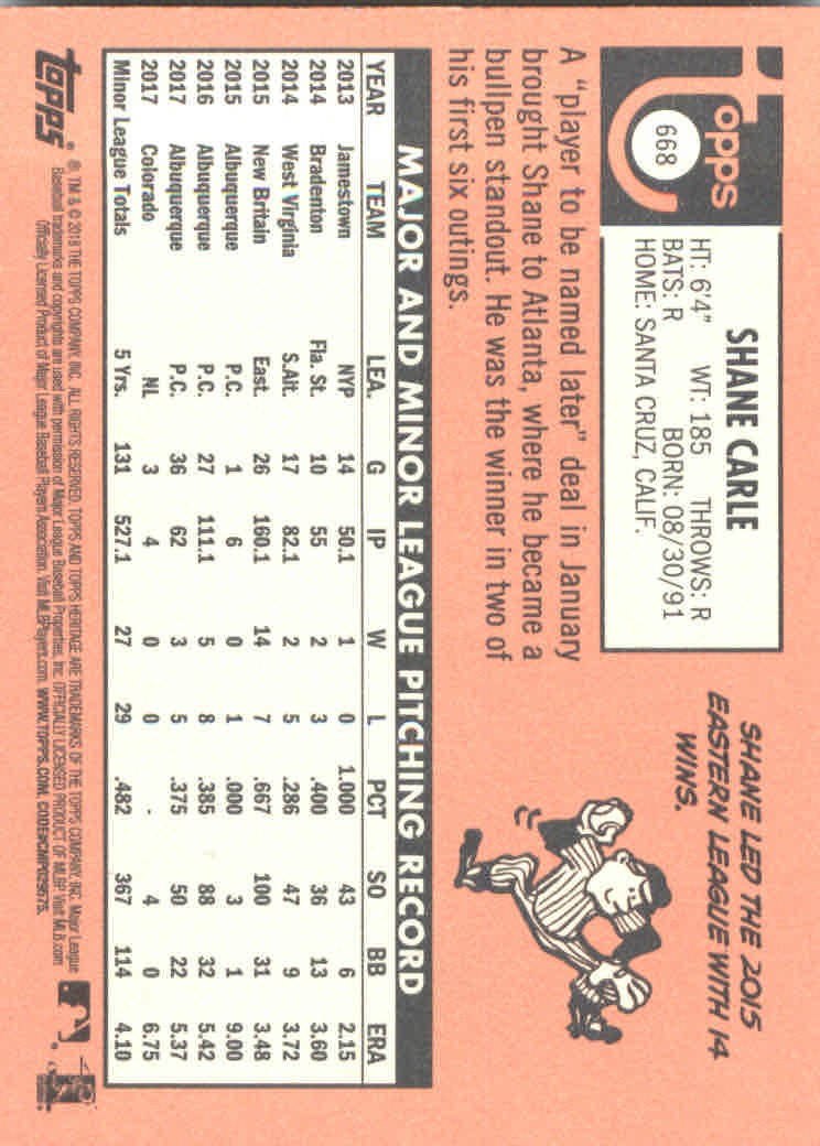 2018 Topps Heritage High Series Baseball Part 1 Main Set Cards #501 to #725 - Picture 325 of 435
