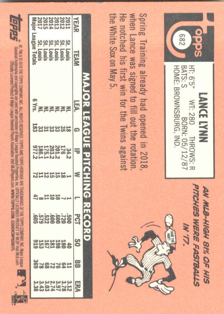 2018 Topps Heritage High Series Baseball Part 1 Main Set Cards #501 to #725 - Picture 353 of 435