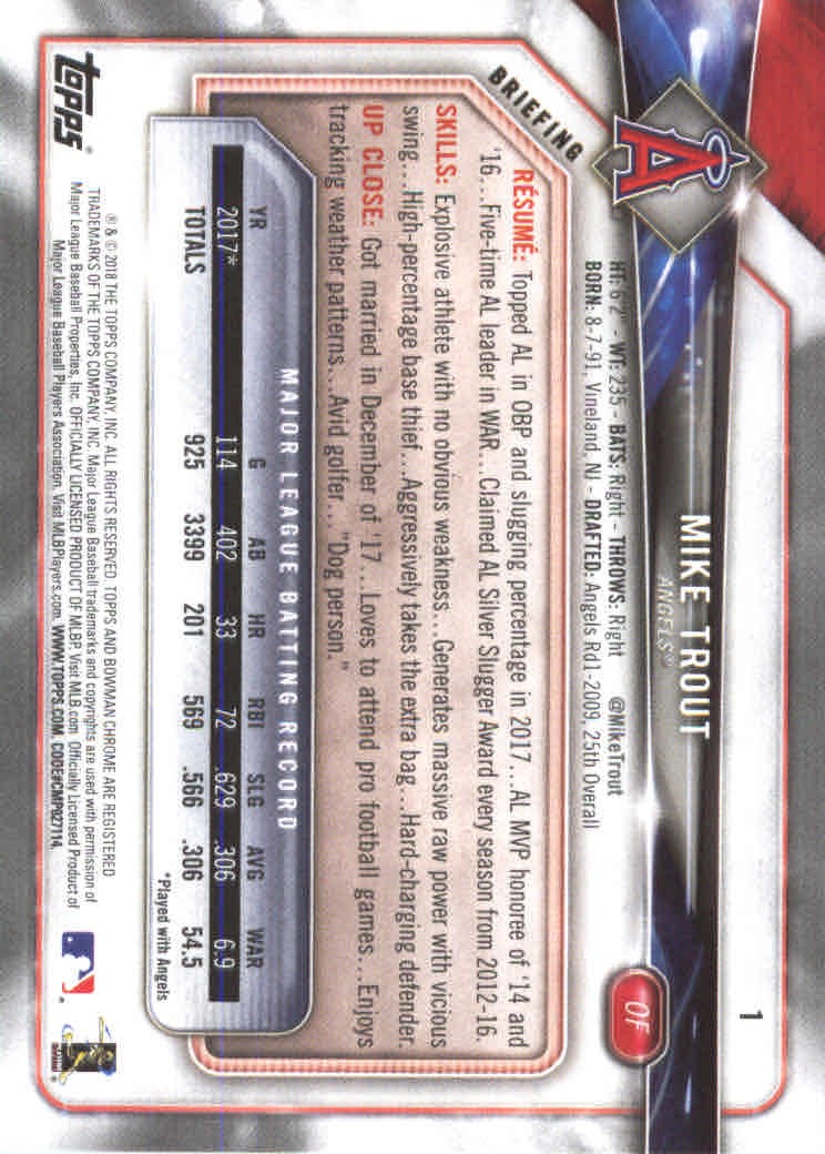 2018 Bowman Baseball Main Set and Parallel Cards - Picture 3 of 202