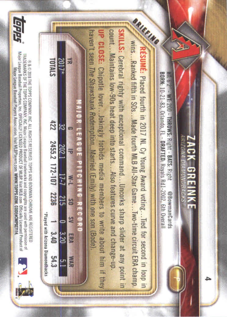 2018 Bowman Baseball Main Set and Parallel Cards - Picture 9 of 202