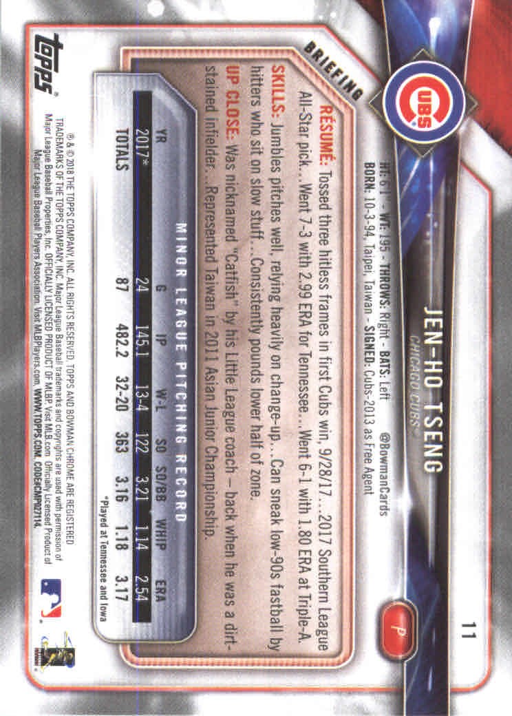 2018 Bowman Baseball Main Set and Parallel Cards - Picture 23 of 202
