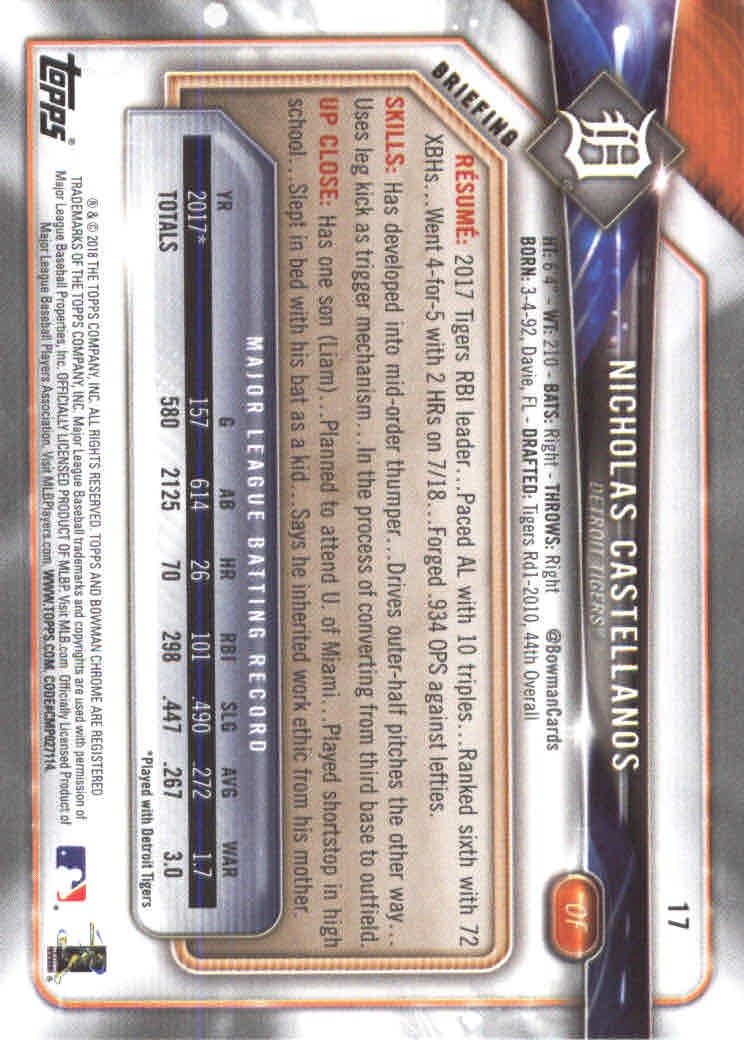 2018 Bowman Baseball Main Set and Parallel Cards - Picture 35 of 202